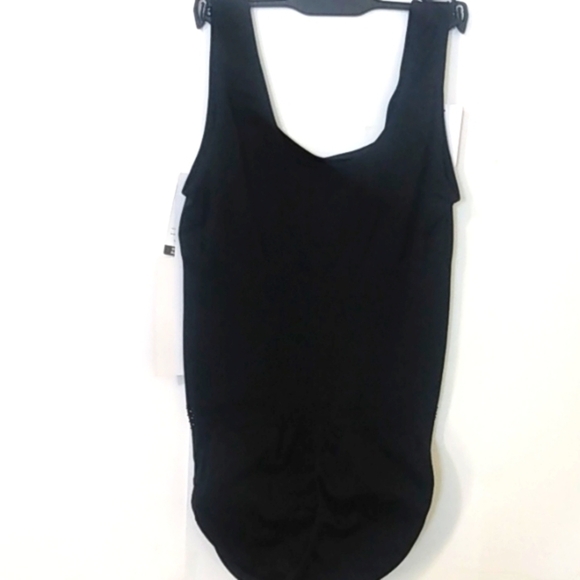 BEBE BLACK SEAMLESS CONTOUR SHAPING MEDIUM CONTROL FASHION BODYSUIT SIZE XL NWT - Picture 3 of 8